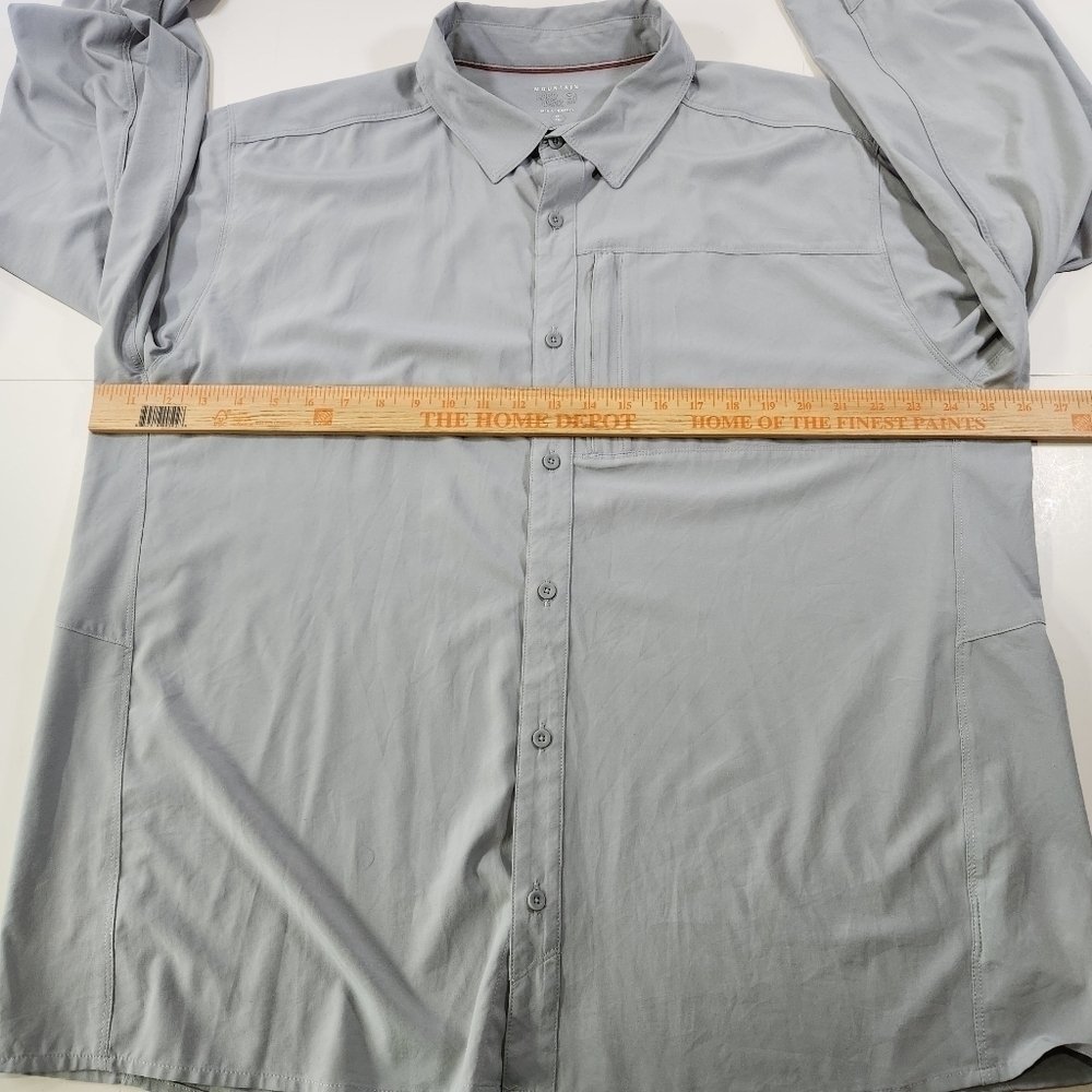 Mountain Hardwear Men's XL Canyon Gray Performance Shirt Vented Fishing Outdoor - Picture 10 of 12